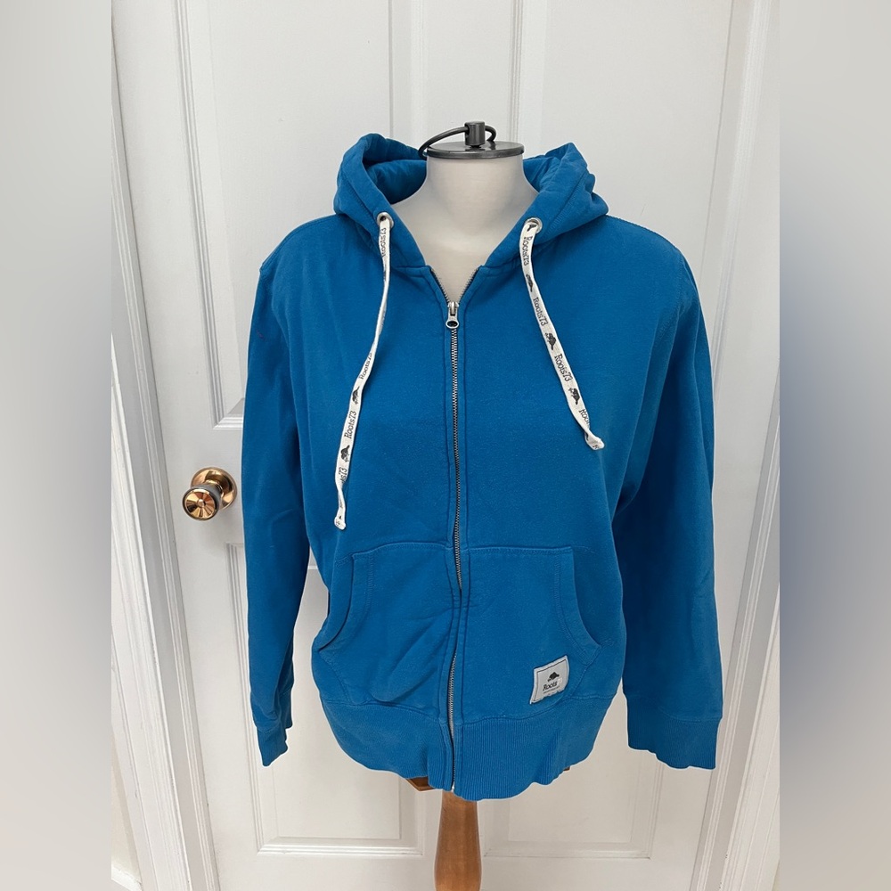 Roots Blue Hoodie Cardigan Ladies XXL